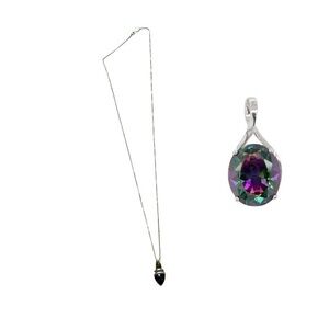 10K gold Alaskan Northern Lights Quartz necklace from Alaska